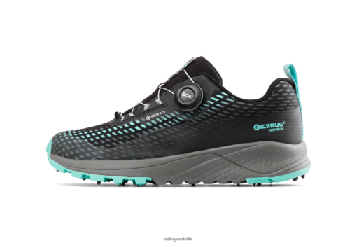 Icebug Australia P42B11 Women | Icebug NewRun BUGrip GTX Black/Jade Mist
