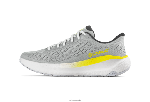 Icebug Australia P42B59 Men | Icebug Aura RB9X Running Light grey/Lime