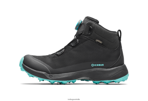 Icebug Shoes Australia P42B56 Women | Icebug Stavre BUGrip GTX Black/Jade Mist