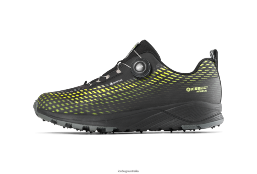 Icebug Shoes Australia P42B74 Men | Icebug NewRun BUGrip GTX Black/Poison